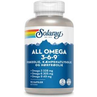 Solaray All Omega 3-6-9 - 90 Kapsler