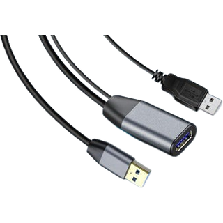 NÖRDIC Active 15m USB3.1 forlængerkabel 5Gbps USB A han til hun til Xbox, PS5, Oculus, printer, scanner, Playstation, VR USB forlængerkabel