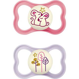 MAM Air Sut Night Pink 16-36M (2 stk)