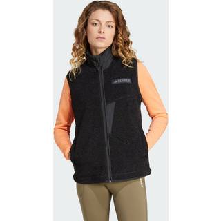 adidas Terrex Women's Terrex Xploric High Pile Fleece Vest Fleecevest Damer størrelse XS farve sort