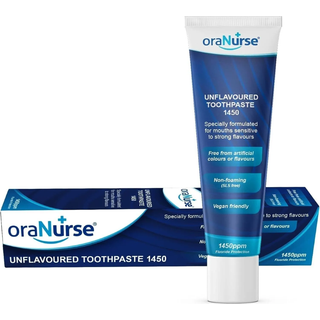 Tandpasta uden smag OraNurse Original Ikke-skummende 50 ml.