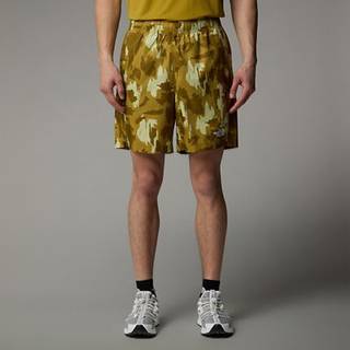 The North Face Men's Mountain Athletics 24/7 7" Printed Shorts Amber Green Aop Print, S