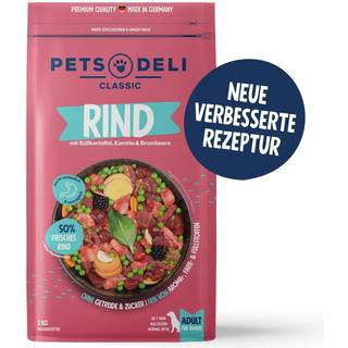 Pets Deli Tørfoder med oksekød, sød kartoffel, gulerod og brombær 99.48 DKK/1 kg