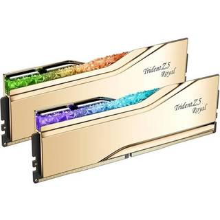 G.Skill Trident Z5 Royal DDR5-8000 - 48GB - CL40 - Dual Channel (2 pcs) - Intel XMP - Guld med RGB