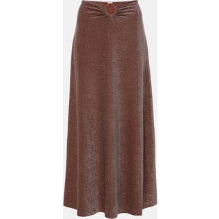 Johanna Ortiz Ring-detail embellished maxi skirt - brown - XS