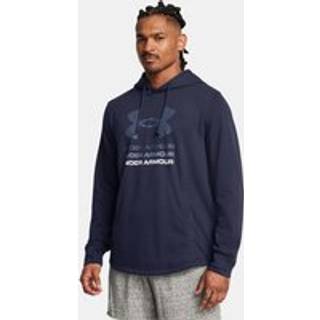Under Armour Rival Terry Graphic Men's Hoodie Midnight Navy / Tech Blue M