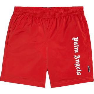Palm Angels Kids Logo swim trunks - red - Y 10