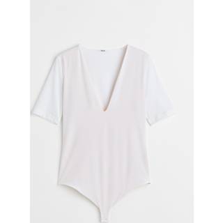 Wolford DEEP V STRING BODY white X-Small