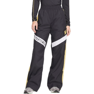 Bukser Nike Sportswear Women&#39;s High-Waisted Pants Dk Smoke Grey/ Saturn Gold/ White M - White - M
