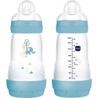 MAM Easy Start Anti-Colic Sutteflaske 260 ml, Blå - 2 stk.
