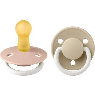BIBS De Lux Natural Rubber Size 2: 6+ months sut Ivory / Sage 2 stk. - 2 stk.