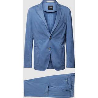 BOSS Black Herren Anzug blau Slim Fit