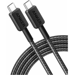 Anker 310 USB-C - USB-C Kabel 240W m. Nylon 90Cm - Sort