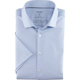 OLYMP Herren Kurzarmhemd blau
