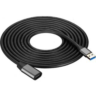NÖRDIC Active 5m USB3.1 forlængerkabel 5Gbps forlænger USB A han til hun til Xbox, PS5, Oculus, printer, scanner, Playstation, VR