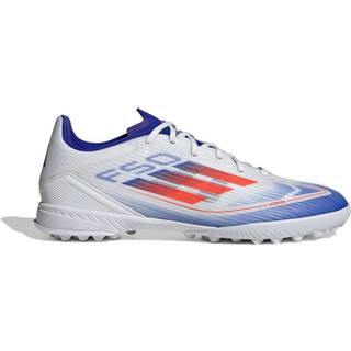 F50 League Turf Kids støvler - Cloud White / Solar Red / Lucid Blue - 35 1/2