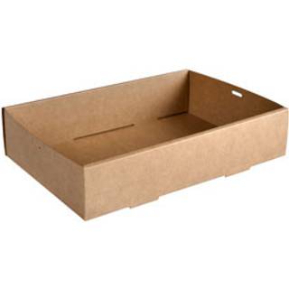 Duni Glance Catering Tray Medium 100 stk Brunt pap, 359 x 252 x 80 mm (200931)