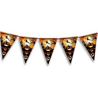 Happy Halloween Kürbis Wimpel Girlande 3m