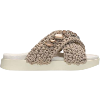 Woven Stone Sandaler, Taupe, 36
