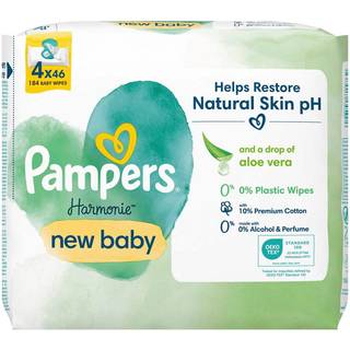 Pampers Harmonie New Baby Vådservietter til børn 4x46 stk. - 4x46 stk.