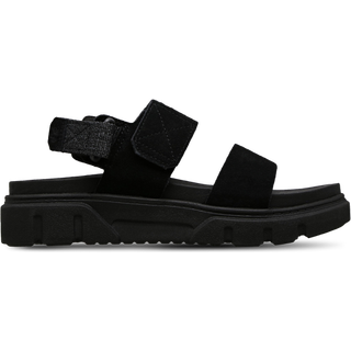 Timberland Women's Greyfield 2-Strap Sandal Black Suede, 37