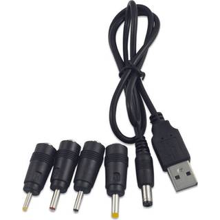 NÖRDIC 1m Strømkabel USB til DC med 5 kontakter USB DC Power
