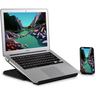 Desire2 Laptop-stativ 2-i-1 + Mobil Stativ, Sort
