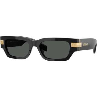 Versace VE4465F Asian Fit GB1/87 53 Solbriller Mænd Black - Gold - 53mm