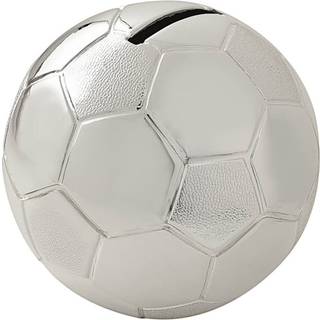 Bambino Silver Plated Football Money Box - P7679