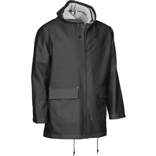 Regnjakke PU/PVC 306600 sort Str. 2XL