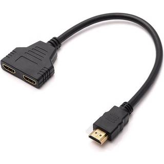 HDMI Splitter 1 til 2 1080p opløsning 10cm kabel