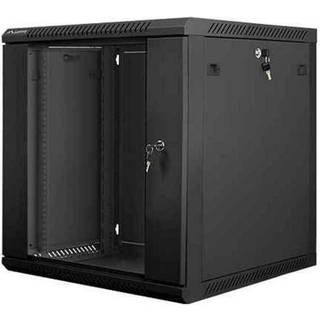Lanberg WF01-6612-10B - 12U Rack Cabinet with Glass Door