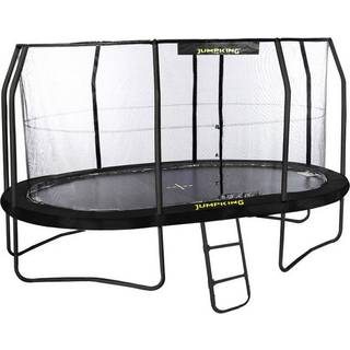 Jumpking oval trampolin, komplet, sort - 460 x 305 cm