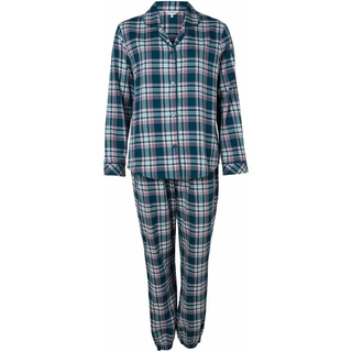 Lady Avenue Cotton Flannel Pyjamas - Lilac Pattern - Large