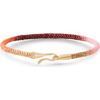 OLE LYNGGAARD COPENHAGEN Life armbånd i rosa med guld krog