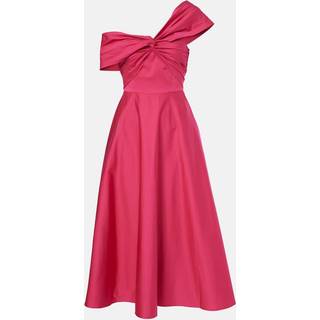 Roland Mouret Gathered cotton-blend midi dress - red - M