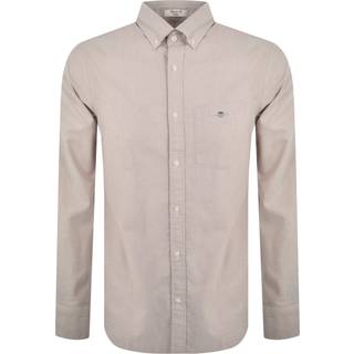 Gant Oxford Long Sleeved Shirt Beige