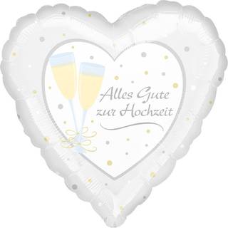 Herzballon Alles Gute zur Hochzeit