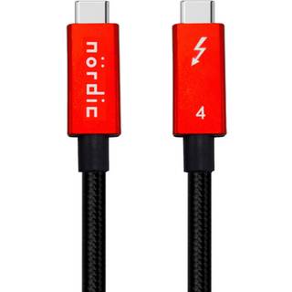 NÖRDIC 3m Thunderbolt 4 USB-C kabel 40Gbps 100W opladning 8K video kompatibel med USB 4 og Thunderbolt 3