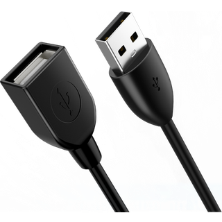 NÖRDIC USB 2.0 forlængerkabel USB A han til USB A slibe 2m 480Mbps