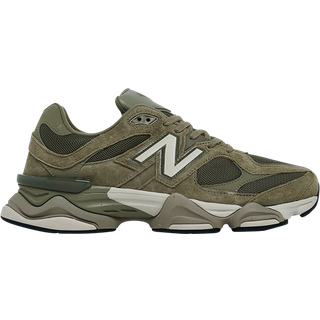 New Balance Unisex 9060 i Grøn/Sort Suede/Mesh, Størrelse 45.5