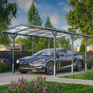 2,85x5,05m Carport, antracitgrå - (GFPV00801)