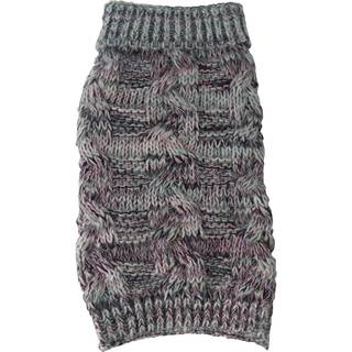 Pet Life Royal Bark Pet Sweater - Designer Heavy Kabel Strikket Hunde Sweater med Turtle Neck - Vinterhundetj designet til at holde varmen