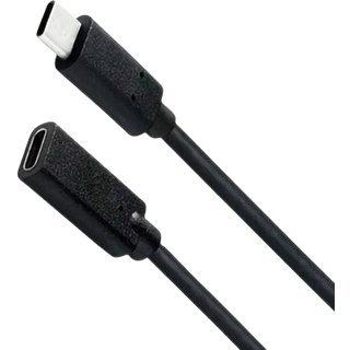NÖRDIC 1m USB3.2 Gen2 USB-C forlængerkabel han til hun 10Gbps 5A 100W Thunderbolt3