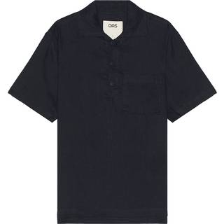 OAS Cuba Linen Shirt Dark Navy