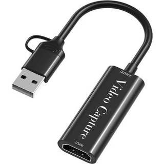 HDMI til USB-adapter til videooptagelse 4K 30Hz USB-A og USB-C