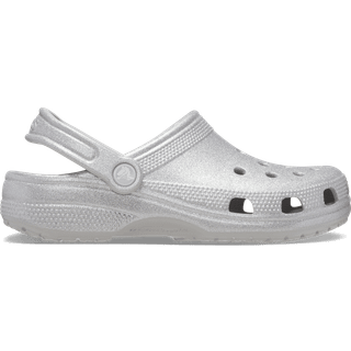 Crocs unisex Classic Glitter Clogs Silver Glitter 37