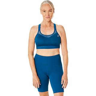 Asics Women's Road Combination Bra Sports-bh Damer størrelse 70 - Cup: D farve beige/blå