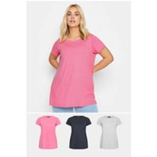 Yours Curve Core Basic T-shirt 3 PakkeEU 46 (UK 18)