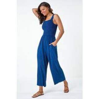 Roman Roman Denim Rynket Bodice Pocket Buksedragt